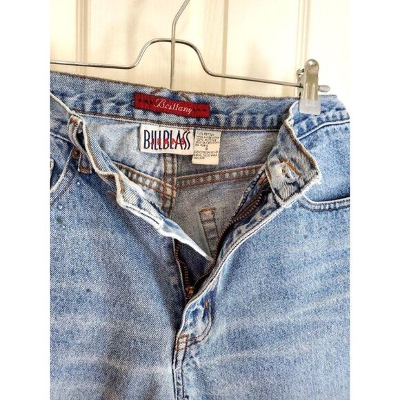 Vintage Bill Blass Womens Pants Blue M Brittany 90s Y2K Straight Leg Jeans 8 - Picture 7 of 8
